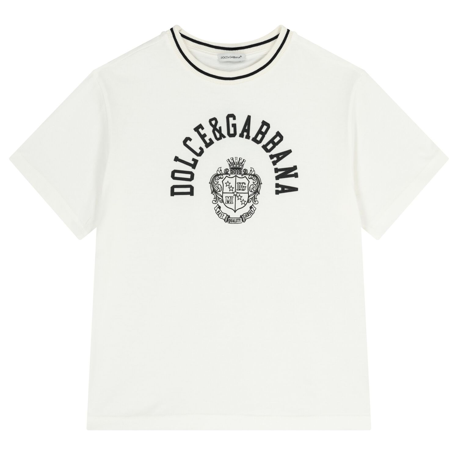 Boys White Logo T-Shirt, 2, hi-res