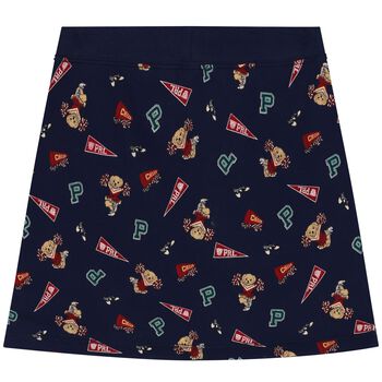Girls Navy Blue Logo Skirt