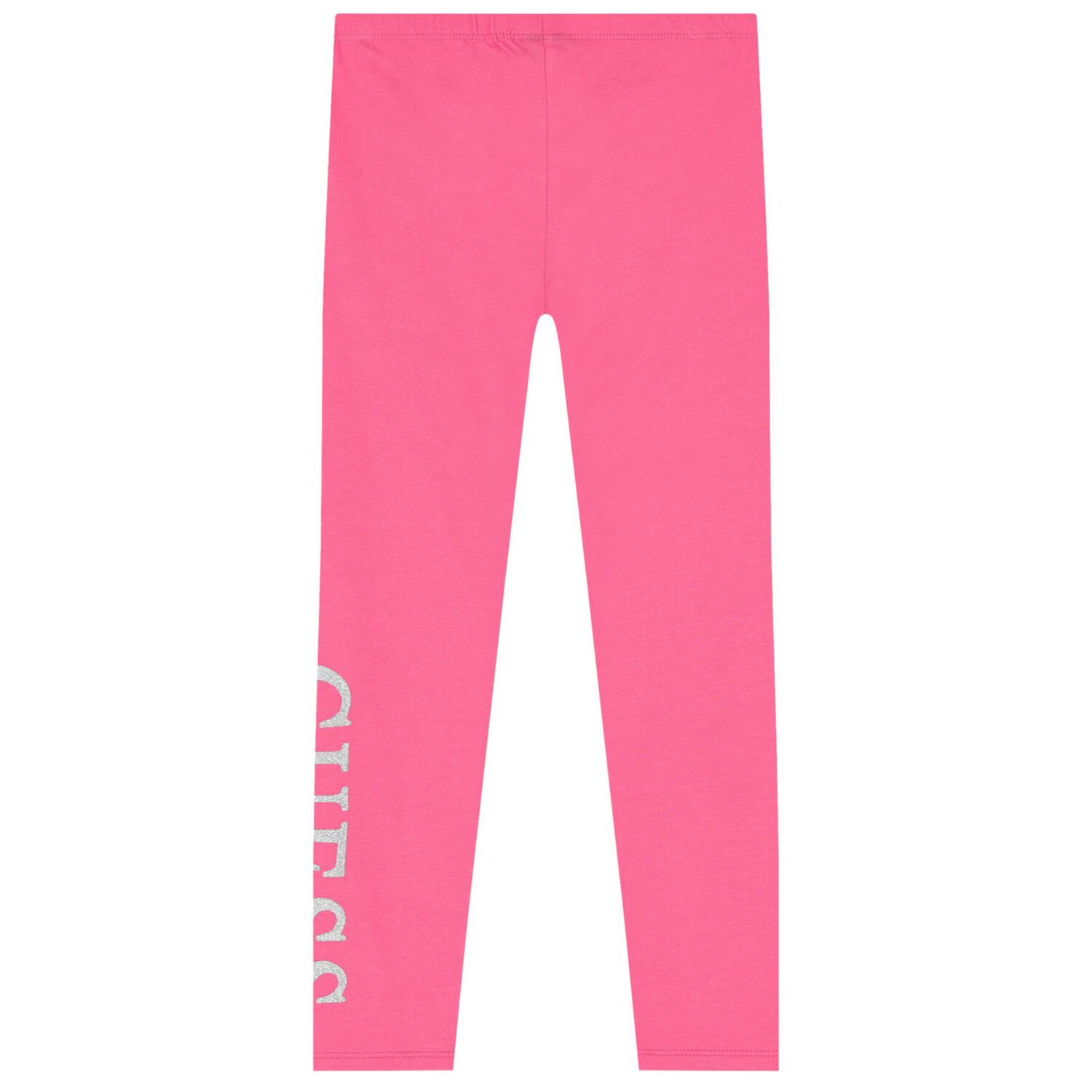 Girls Pink Logo Leggings, 1, hi-res image number null