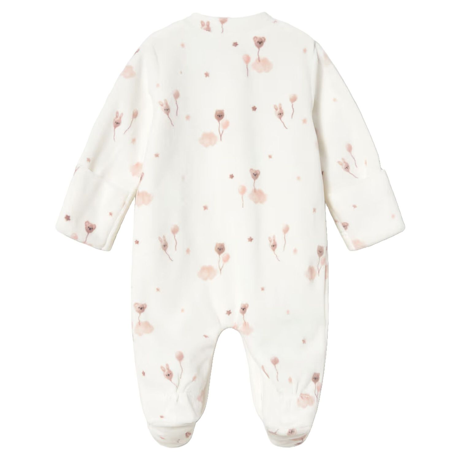 Baby Girls Ivory Babygrow, 1, hi-res