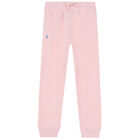 Girls Pink Logo Joggers, 1, hi-res