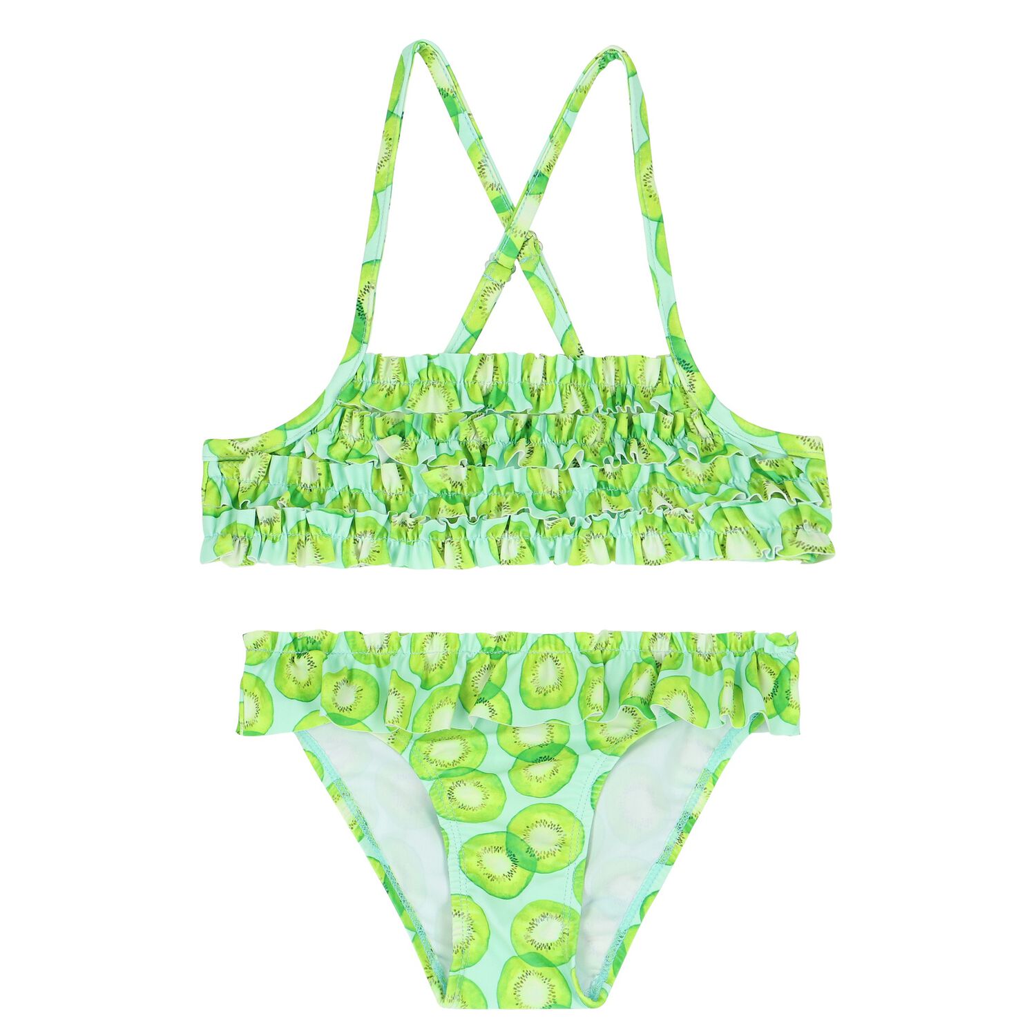 Girls Green Kiwi Bikini, 1, hi-res image number null