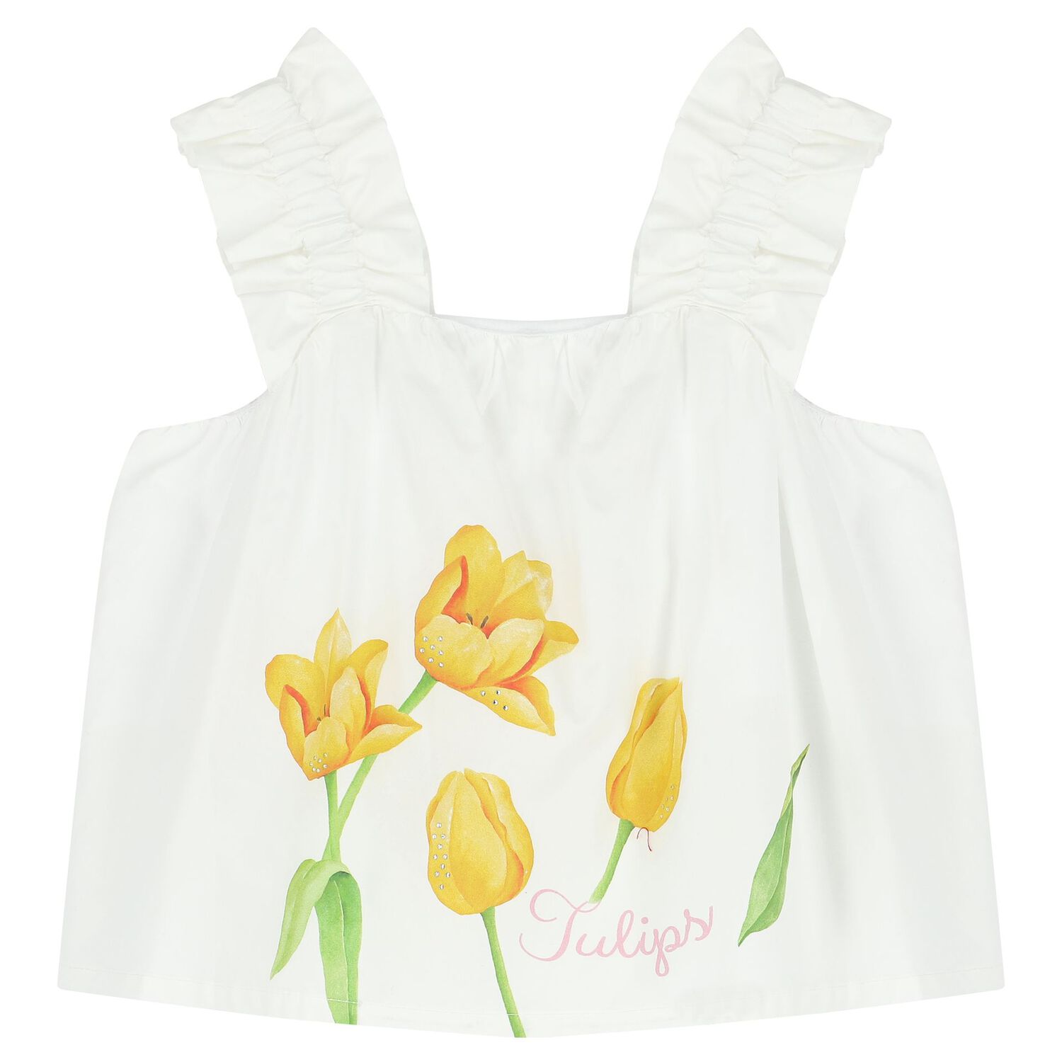 Girls White & Pink Floral Leggings Set, 1, hi-res image number null