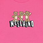 Younger Girls Pink & White Teddy Bear Logo Skirt Set, 2, hi-res