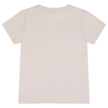 Girls Pink Bag Logo T-Shirt
