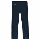 Girls White & Navy Blue Leggings Set, 1, hi-res