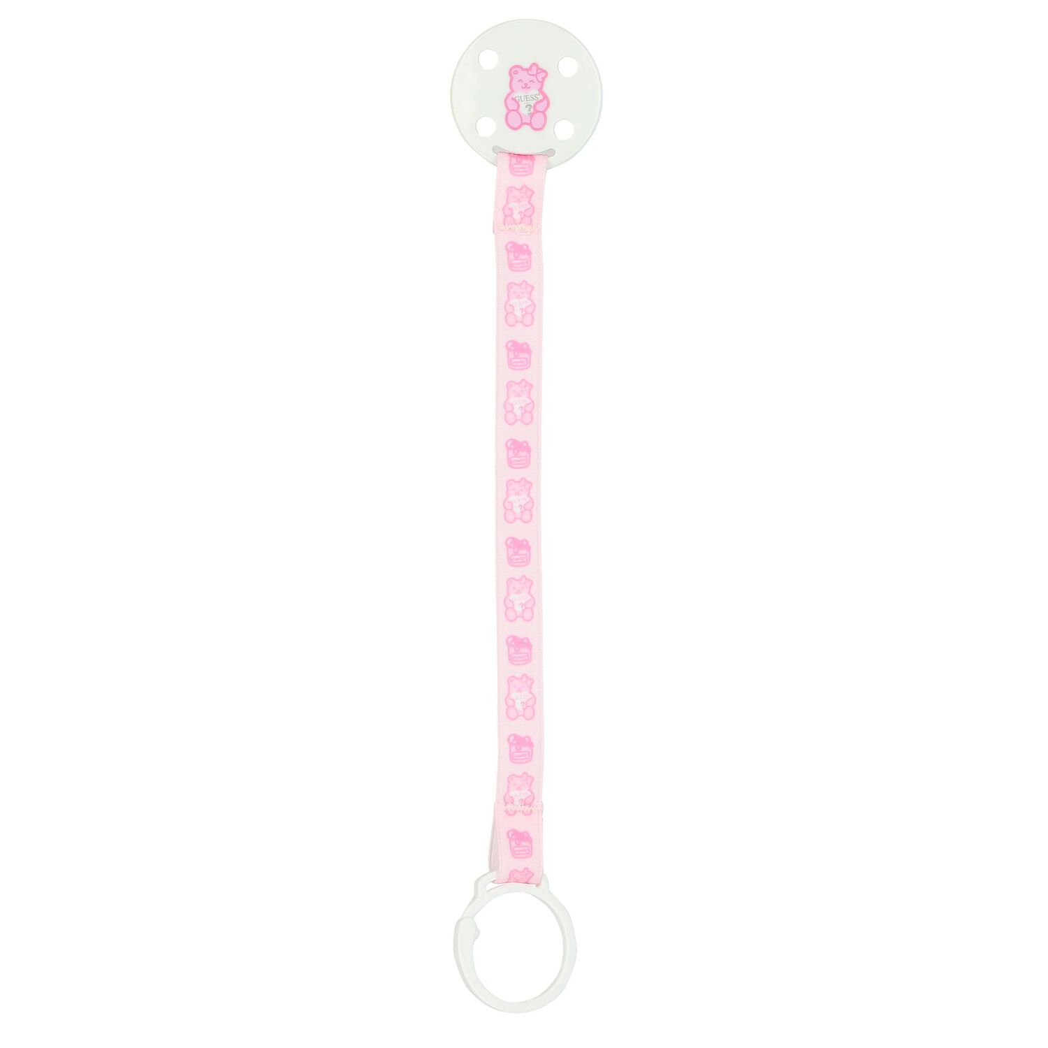 Baby Girls Pink Teddy Bear Logo Pacifier Gift Set, 1, hi-res