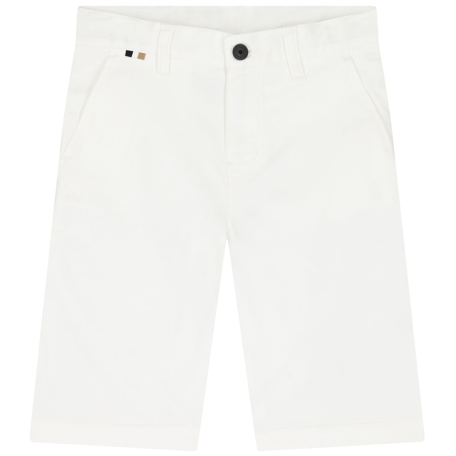 Boys White Shorts, 1, hi-res