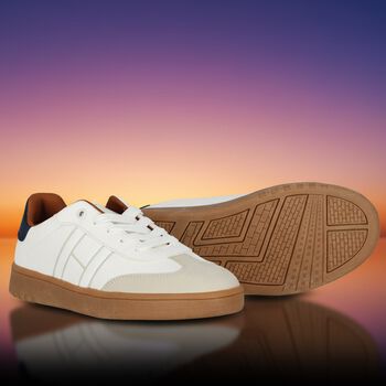 Boys White Logo Trainers