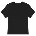Boys Black Logo T-Shirt, 6, hi-res
