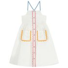 Girls Ivory Dress, 1, hi-res