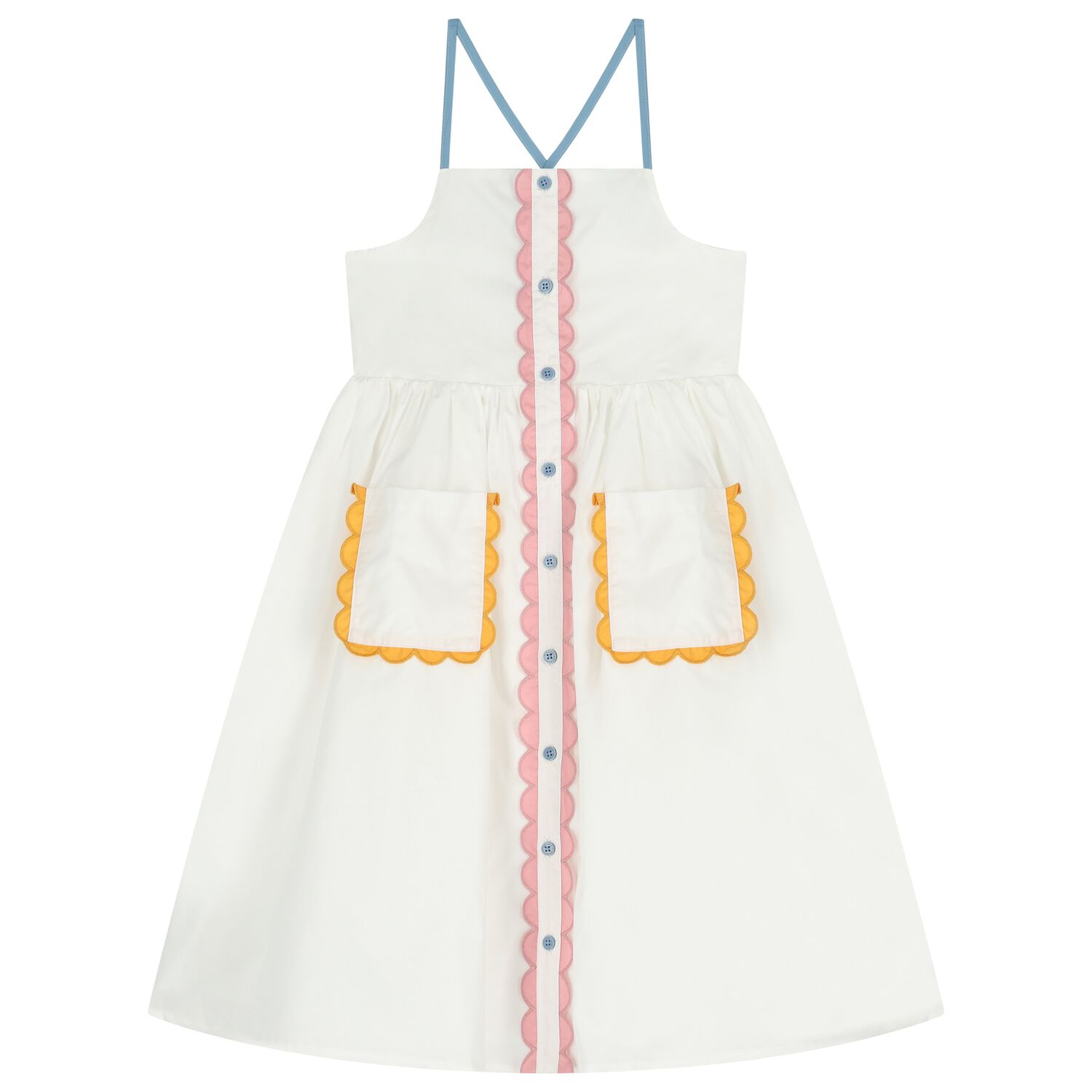 Girls Ivory Dress, 1, hi-res