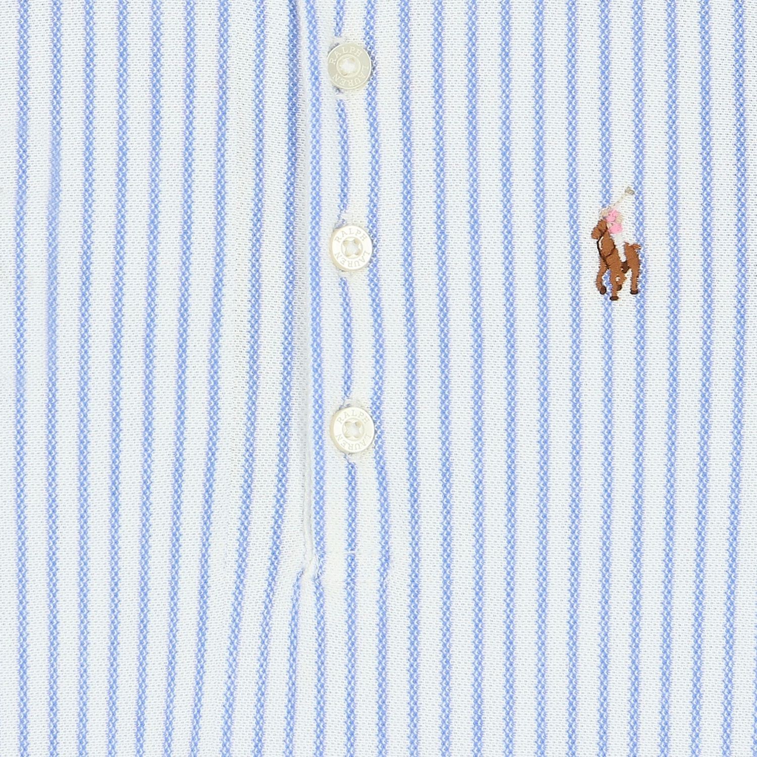 Girls Blue Logo Polo Dress , 1, hi-res