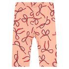 Younger Girls White & Pink Leggings Set, 2, hi-res