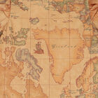 Girls Beige Geo Map Dress, 1, hi-res