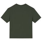 Boys Green Logo T-Shirt, 4, hi-res