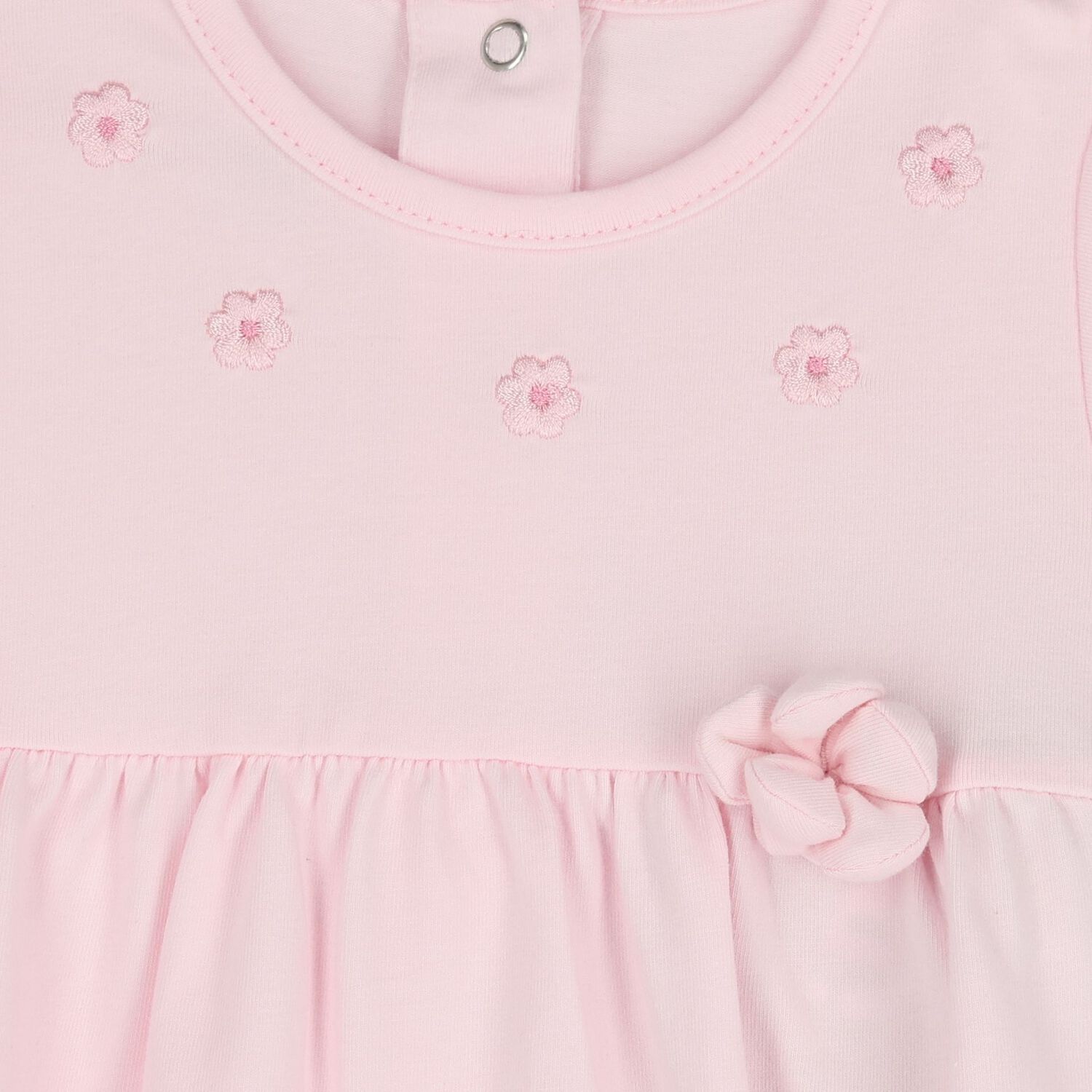 Baby Girls Pink & White Floral Romper Set, 1, hi-res
