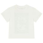 Boys White Logo T-Shirt, 1, hi-res
