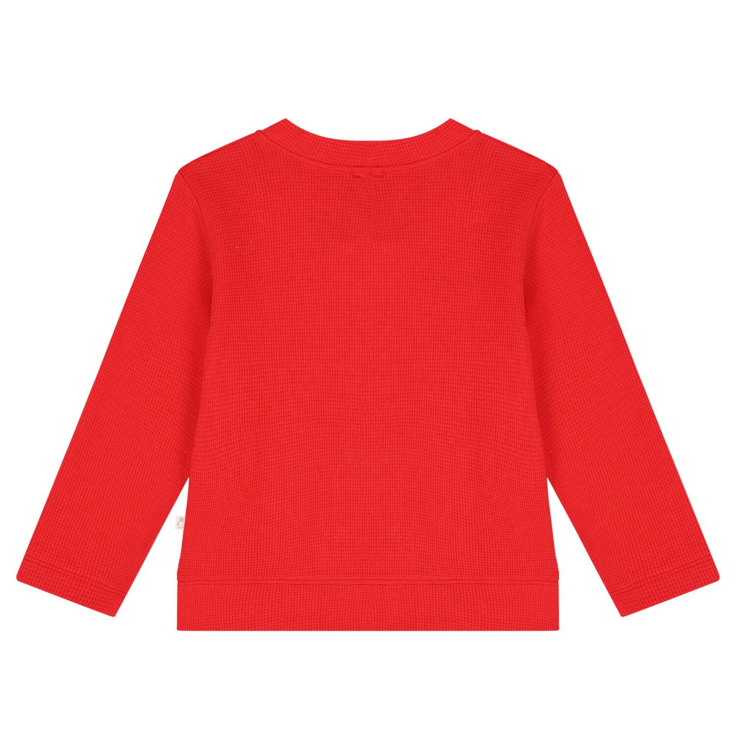 Girls Red Pearl Cardigan, 2, hi-res