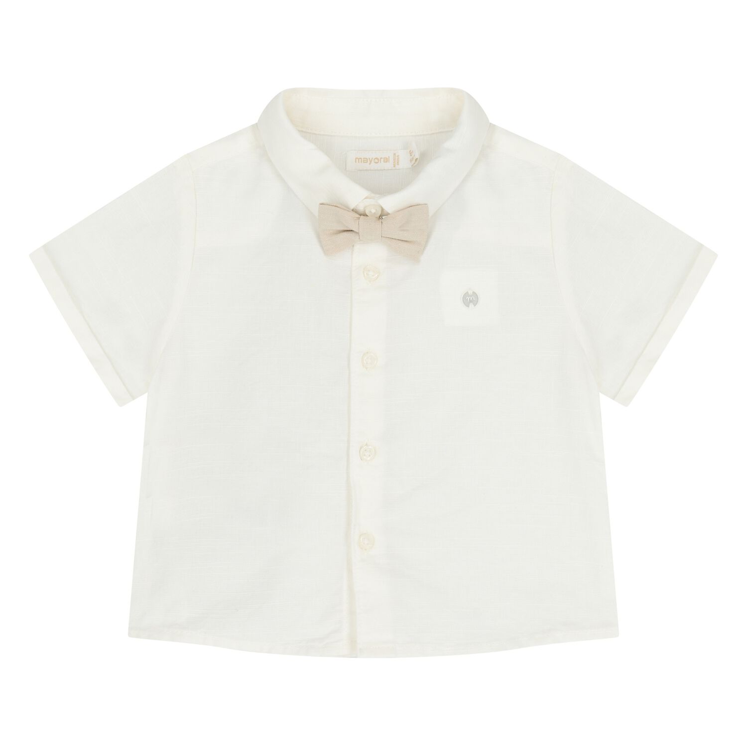 Younger Boys Ivory Shirt, 1, hi-res