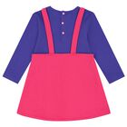 Girls Purple & Pink Heart Dress Set, 1, hi-res