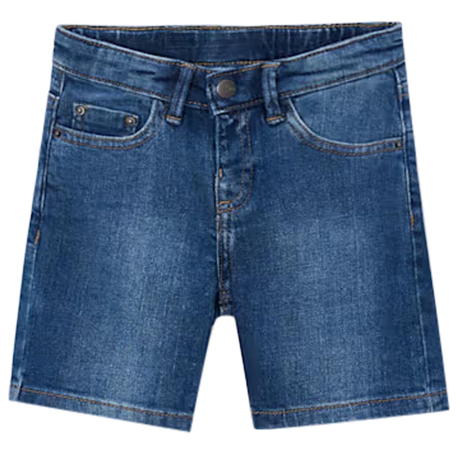 Boys Blue Denim Shorts , 2, hi-res