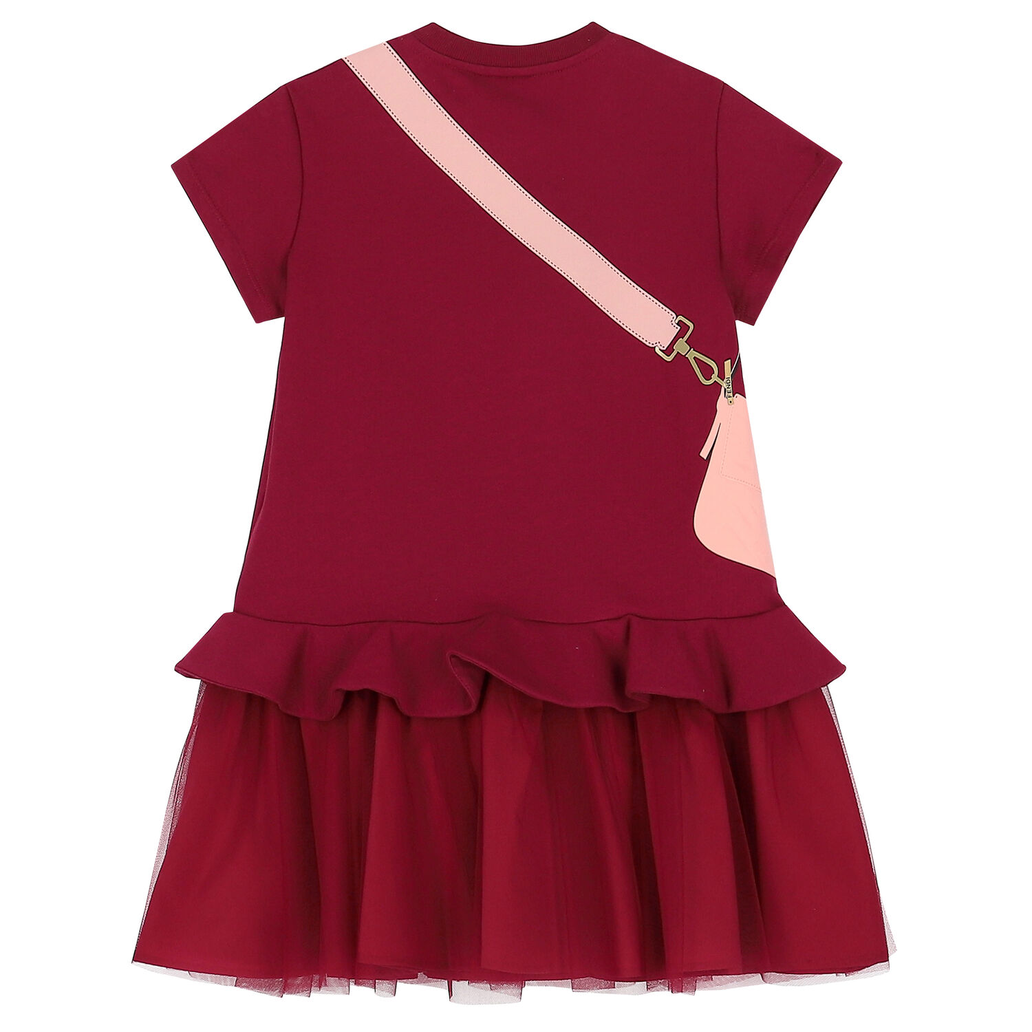 Girls Cranberry Logo Bag Dress, 1, hi-res