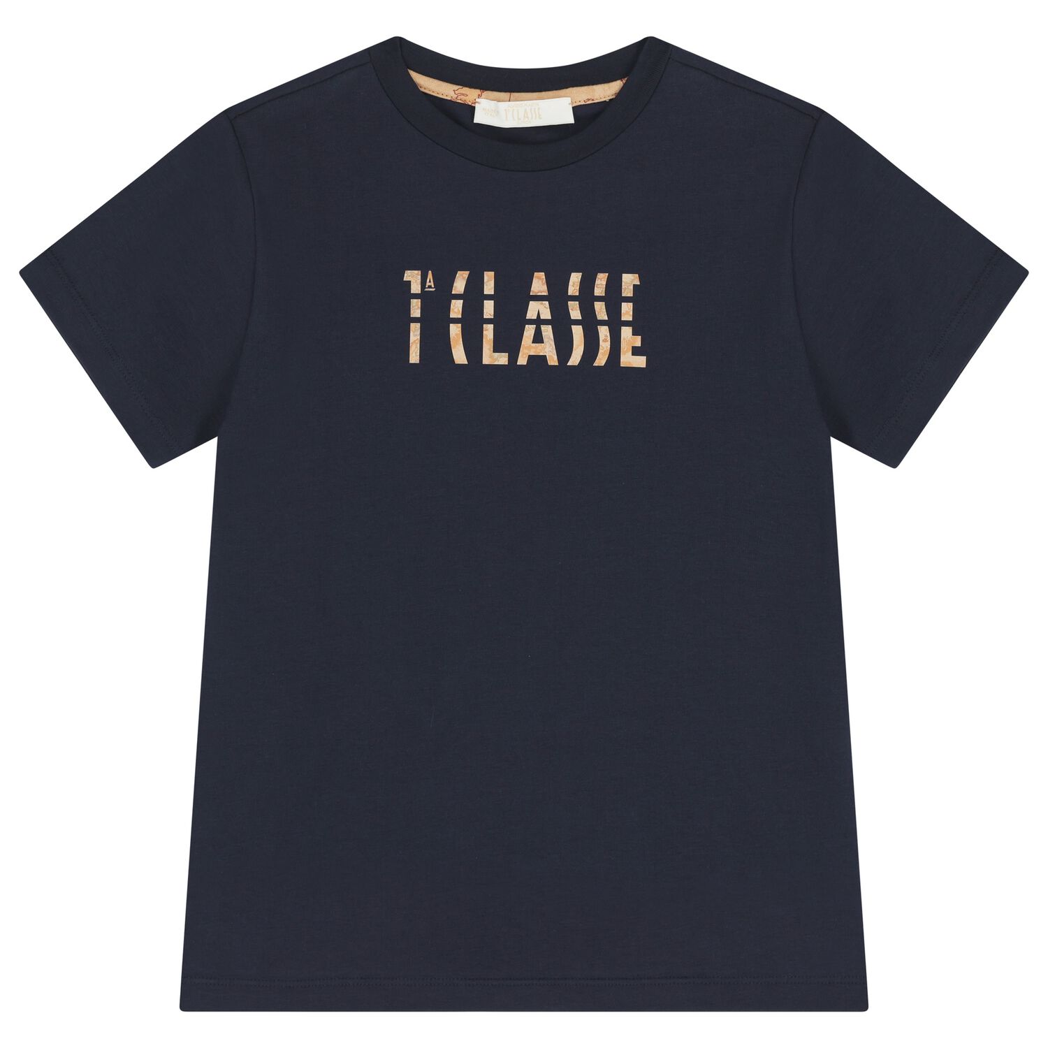 Boys Navy Blue Logo T-Shirt, 1, hi-res