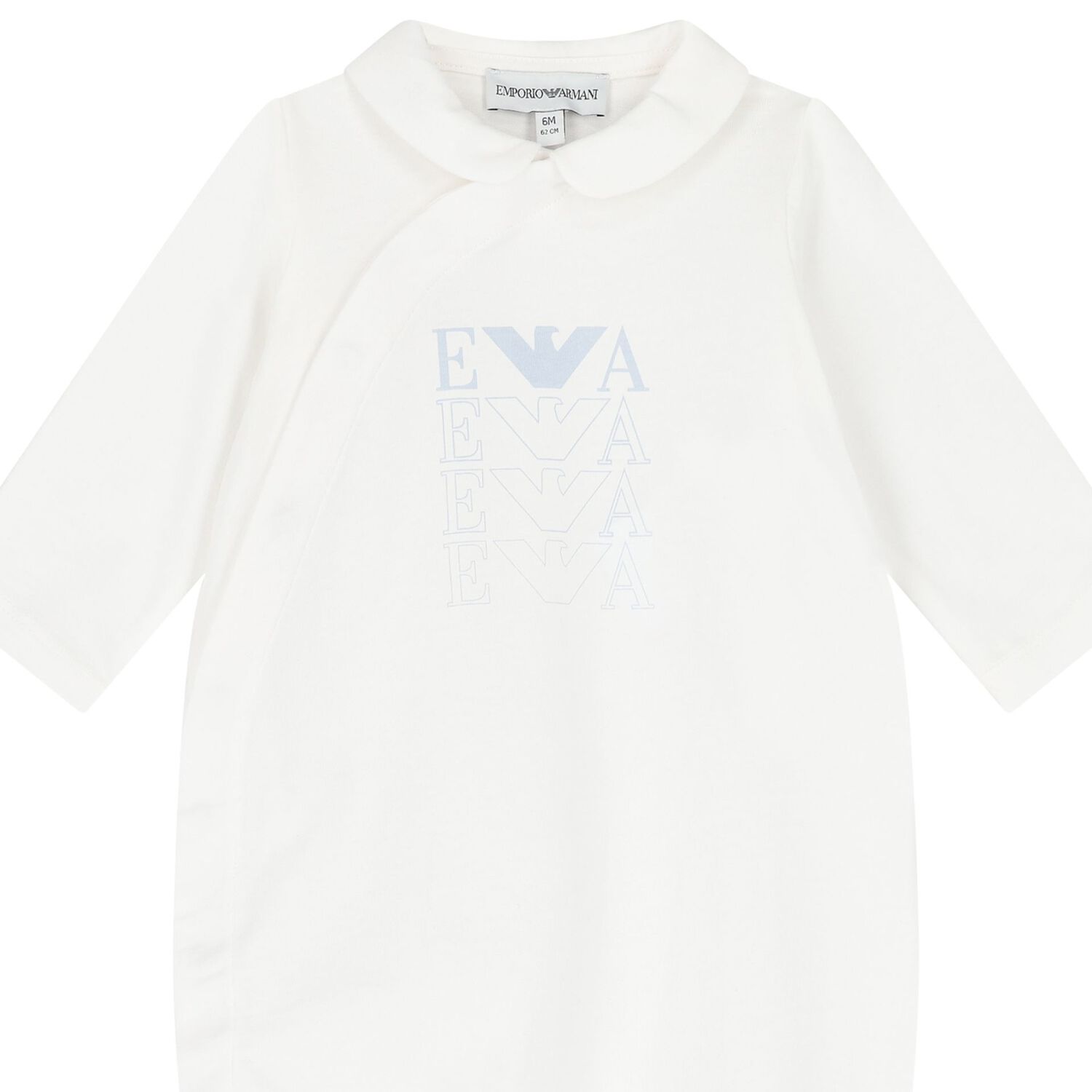 White Logo Babygrow, 1, hi-res