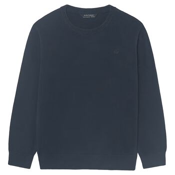Boys Navy Blue Knitted Jumper