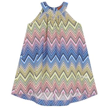Girls Multi-Coloured Zigzag Dress