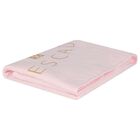 Baby Girls Pink Logo Heart Blanket, 2, hi-res