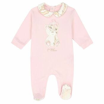Pink & Beige Geo Map Babygrow