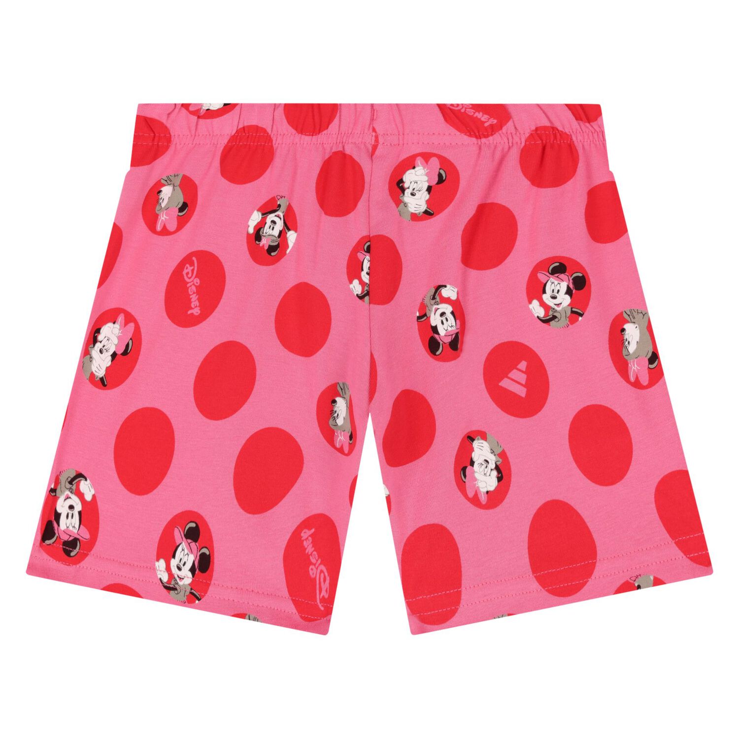Younger Girls Ivory & Pink Disney Shorts Set, 1, hi-res