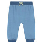 Baby Boys Blue & White Tracksuit Set (3 Piece), 1, hi-res