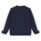 Younger Boys Navy Blue Sweatshirt, 1, hi-res