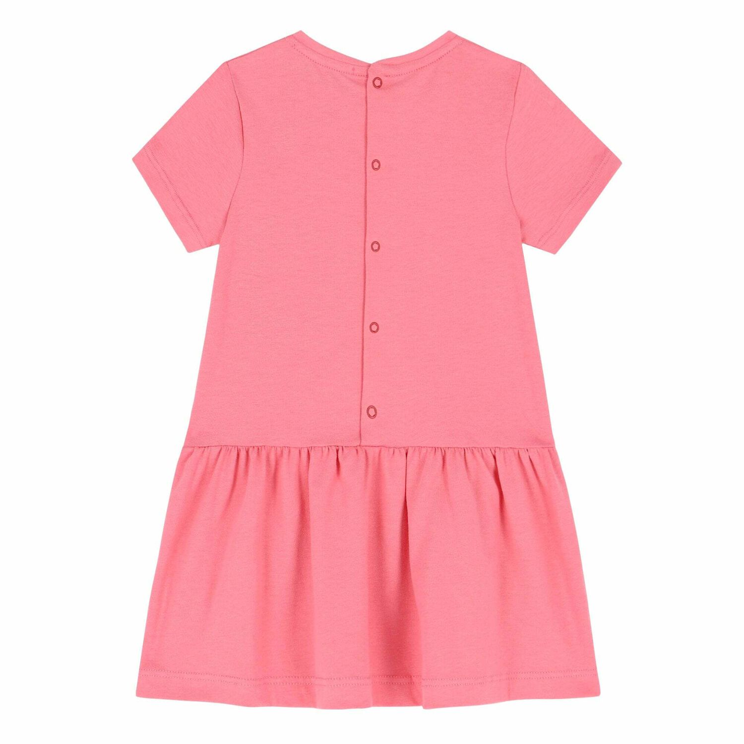 Younger Girls Pink & Green Logo Dress, 1, hi-res image number null