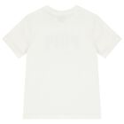 Boys White Logo T-Shirt, 1, hi-res