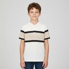 Boys Navy Blue Cotton Polo Shirt, 1, hi-res