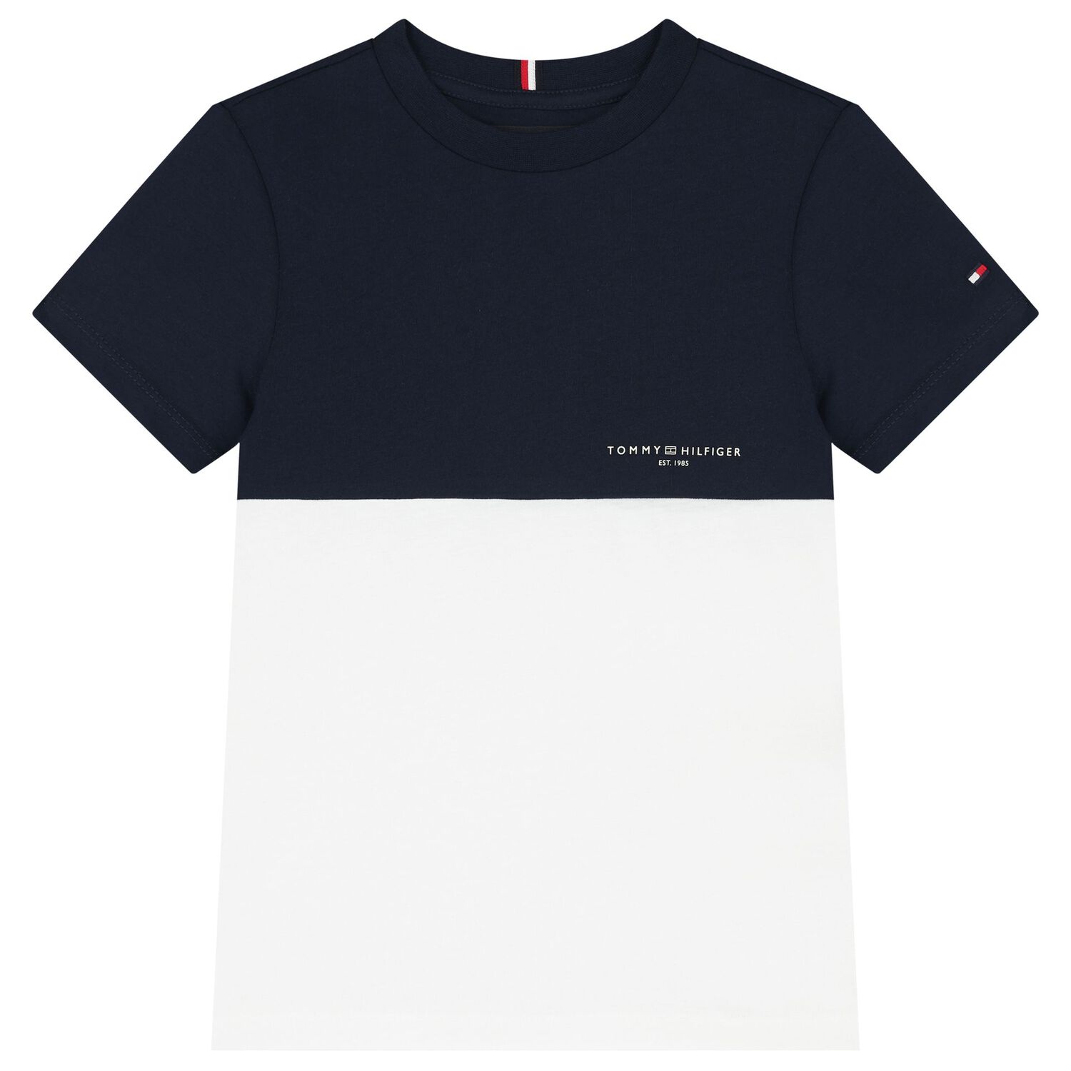 Boys Navy Blue & White Shorts Set, 1, hi-res