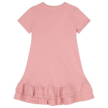 Girls Pink Logo Dress