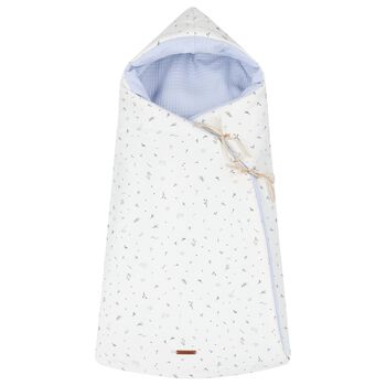 Ivory & Blue Hooded Reversible Nest