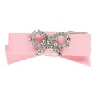 Girls Pink & Burgundy Bow Hairclips (4 pack), 1, hi-res