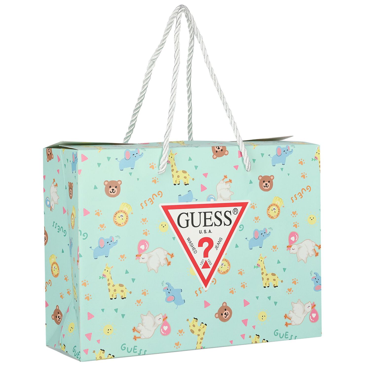 Baby Girls Beige & Green Logo Bodysuit Gift Set, 1, hi-res