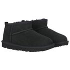 Black Classic Ultra Mini Suede Boots, 2, hi-res
