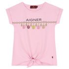 Girls Pink Logo T-Shirt, 2, hi-res