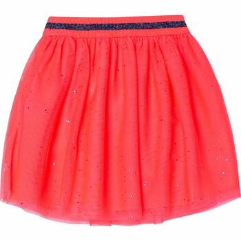 Girls Pink Glitter Tutu Skirt