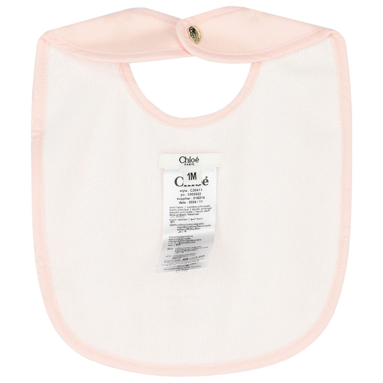 Baby Girls Pink & Ivory Babygrow Gift Set, 2, hi-res