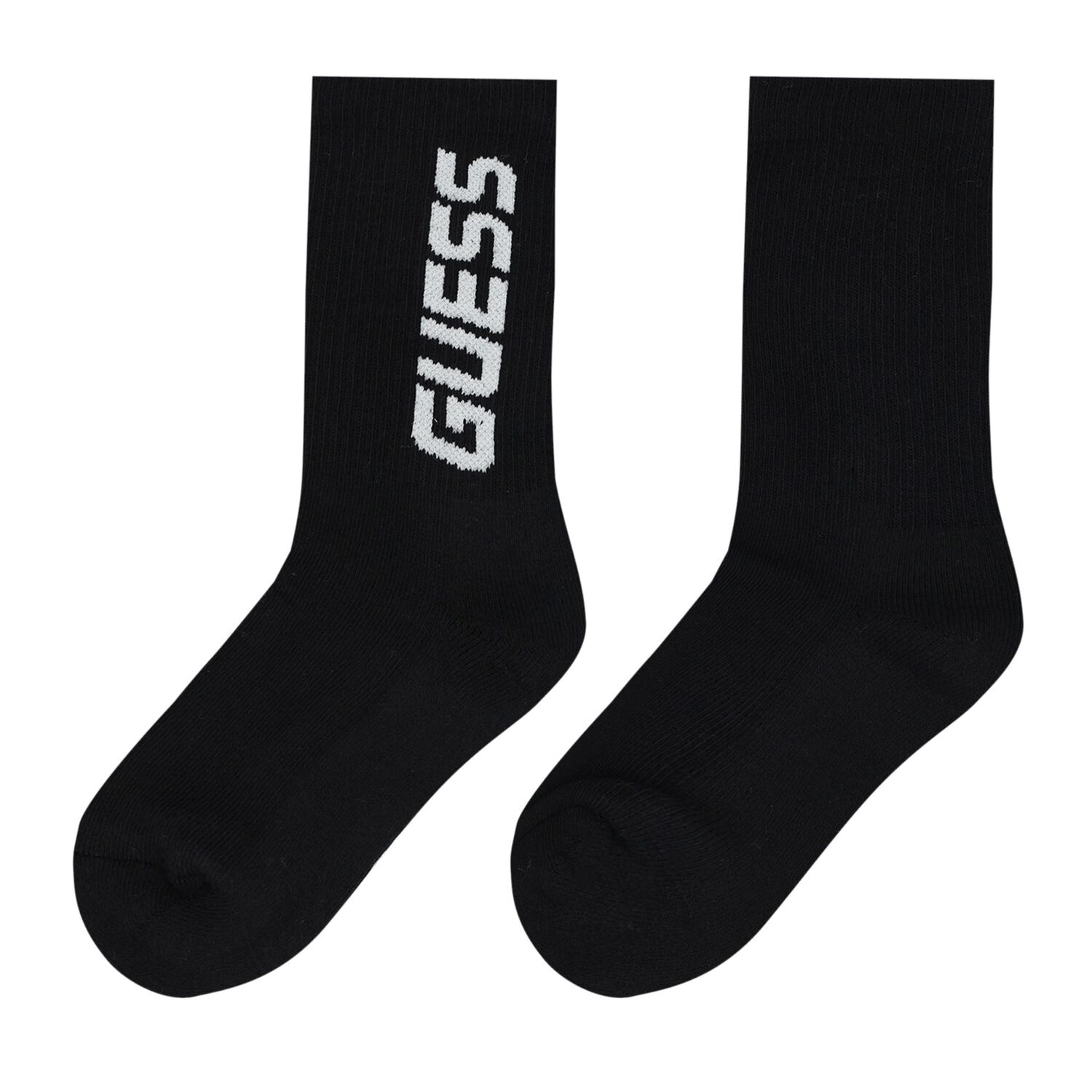 Boys Black Logo Socks, 3, hi-res image number null