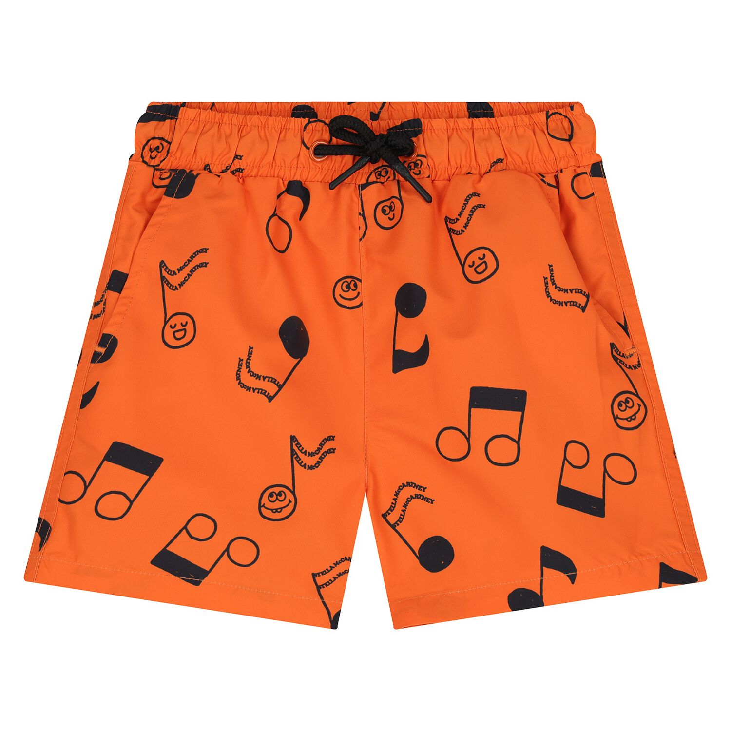 Younger Boys Music Notes Swim Shorts, 1, hi-res